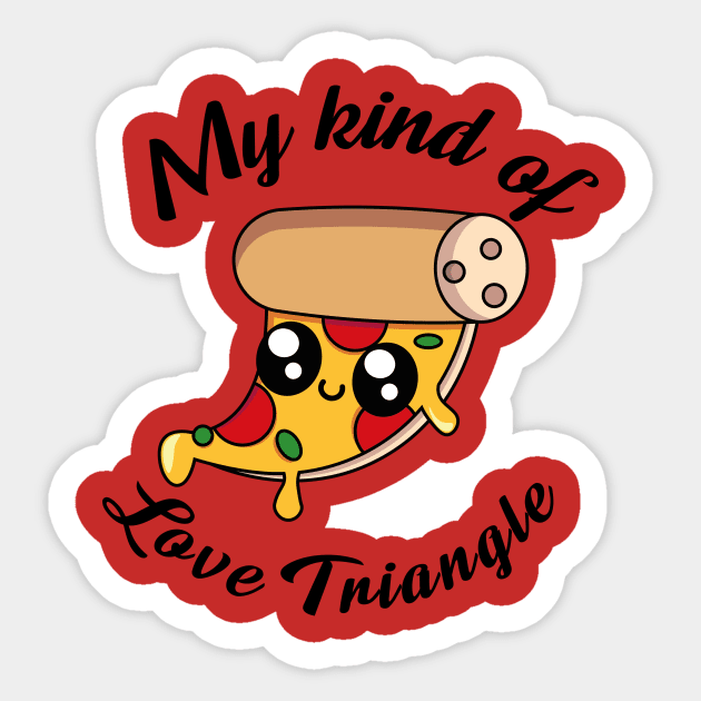 Cute Pizza Sticker by RhinoTheWrecker